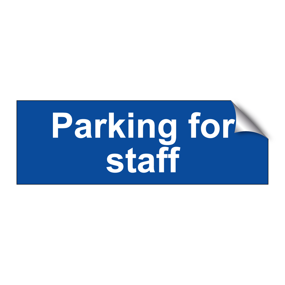 Parking for staff
