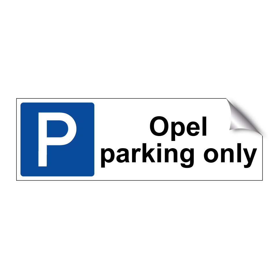 Opel parking only