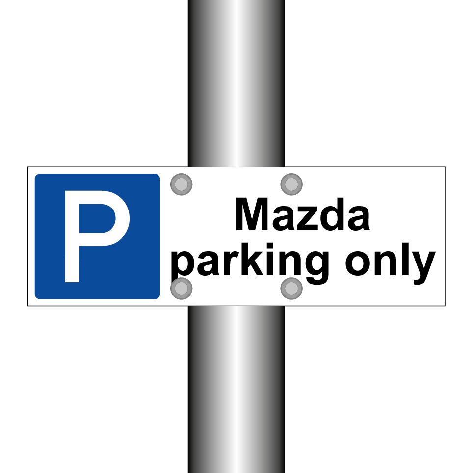 Mazda parking only