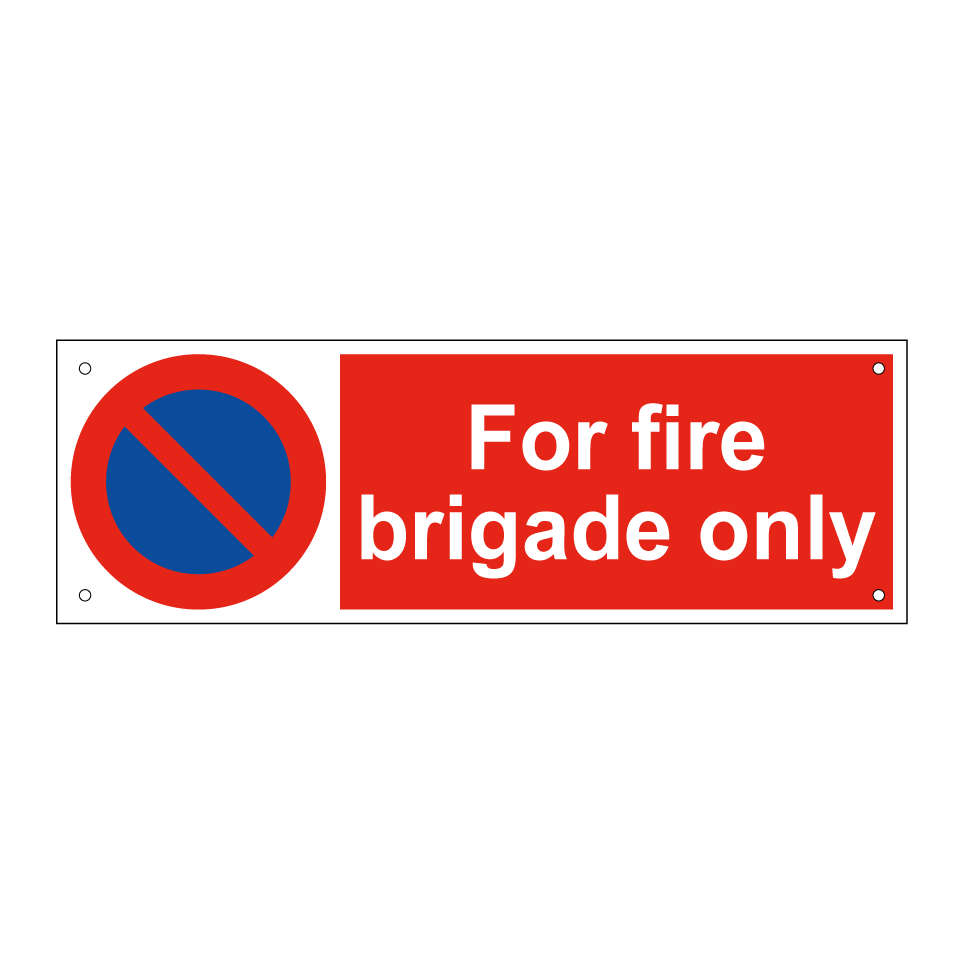 For fire brigade only