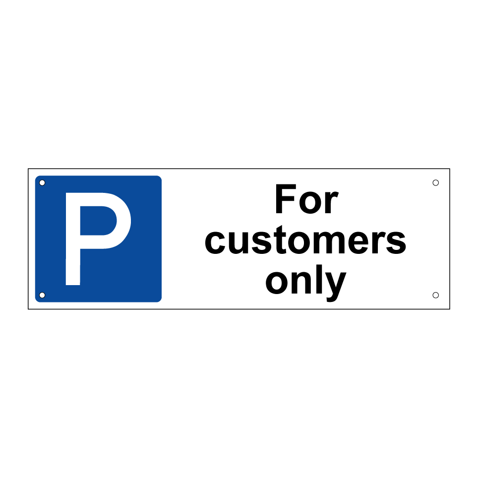 For customers only