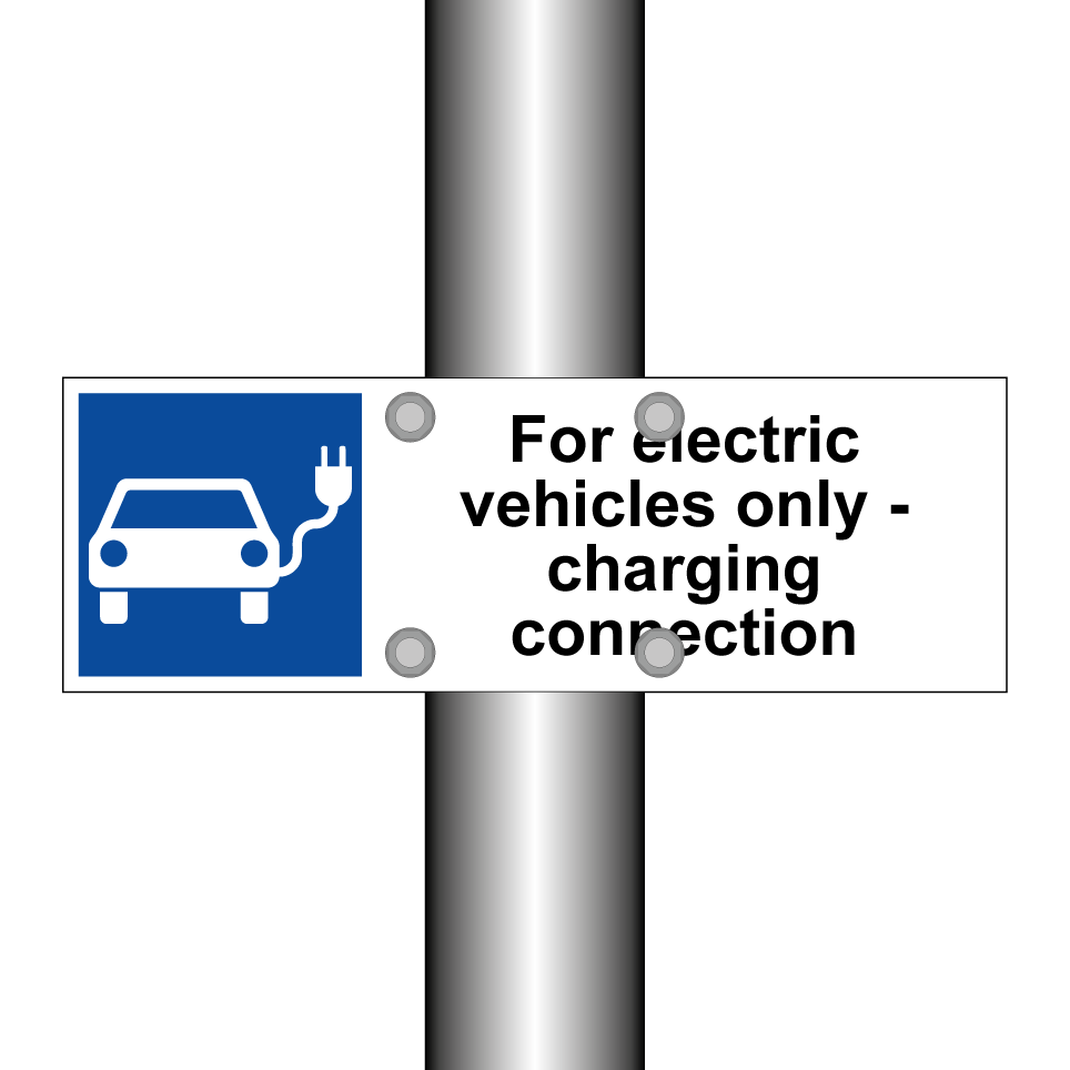 For electric vehicles only - charging connection