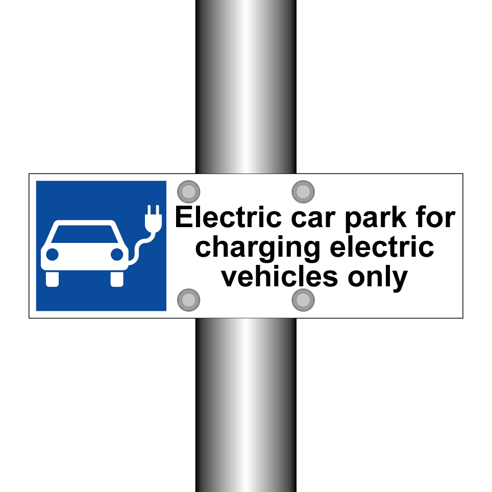 Electric car park for charging electric vehicles only