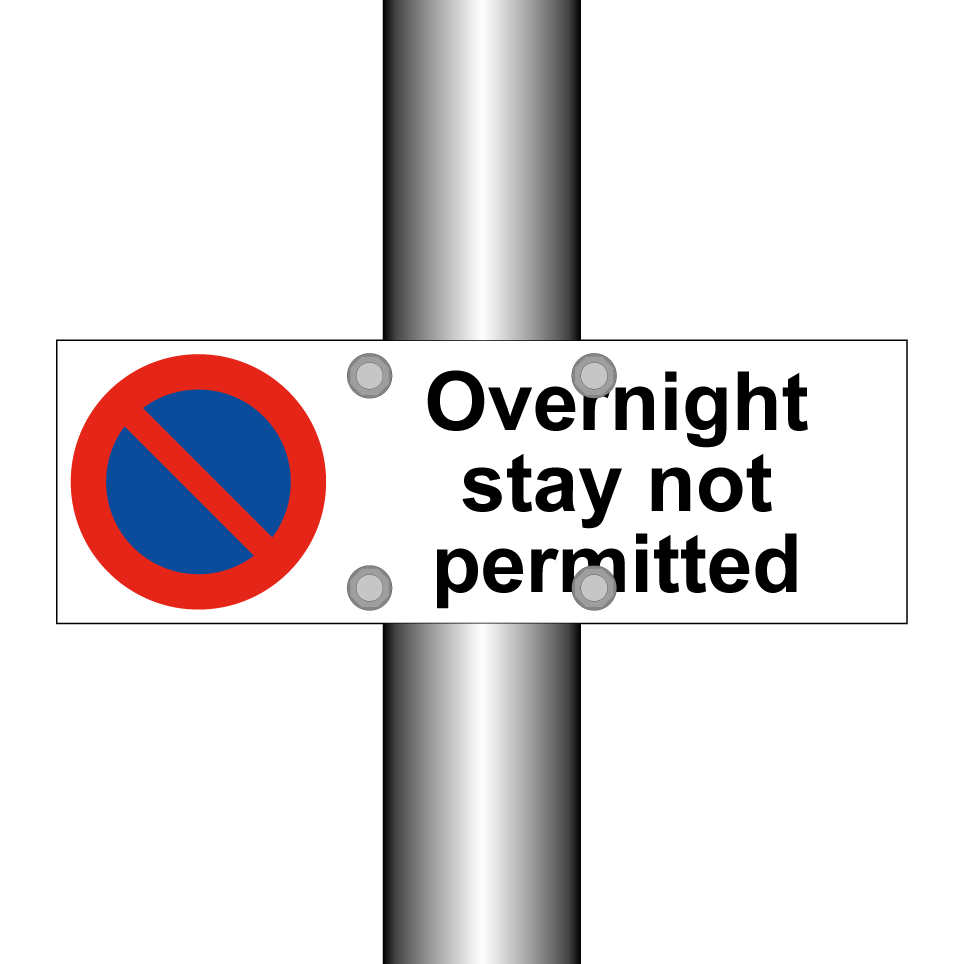 Overnight stay not permitted