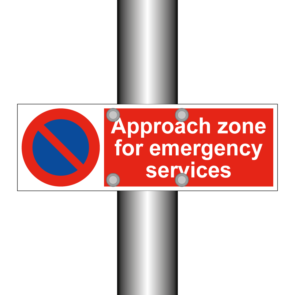 Approach zone for emergency services