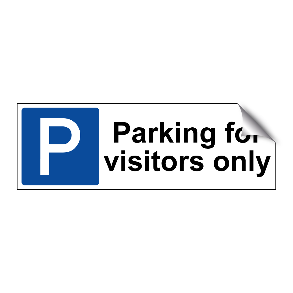 Parking for visitors only