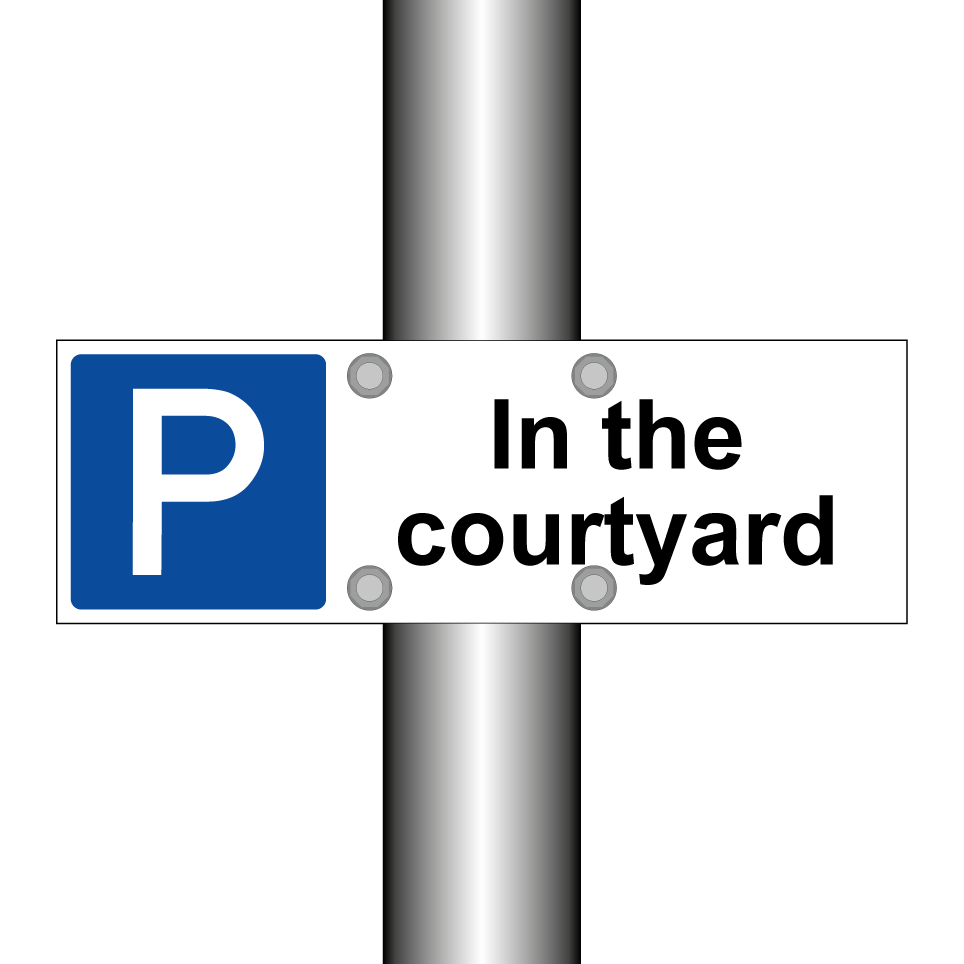 In the courtyard