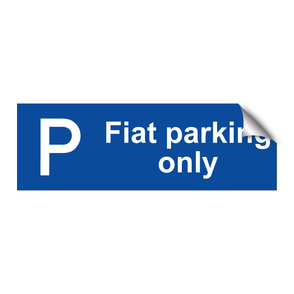Fiat parking only