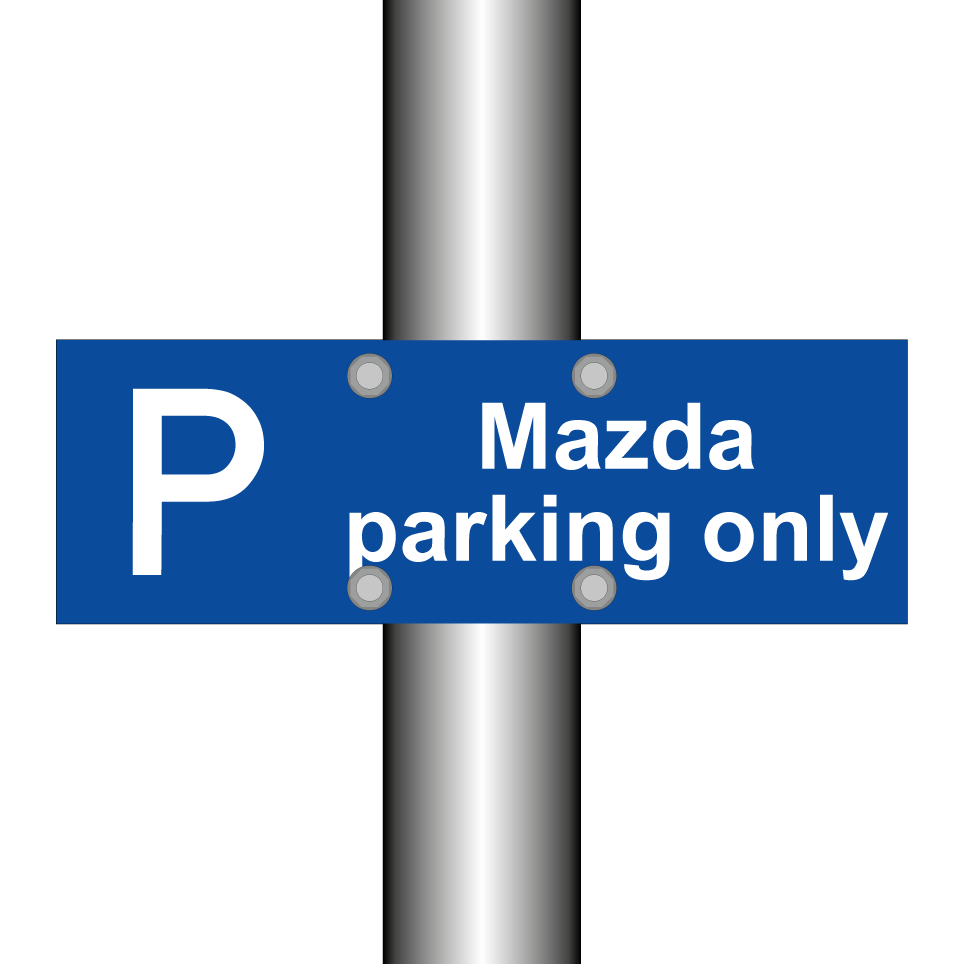 Mazda parking only