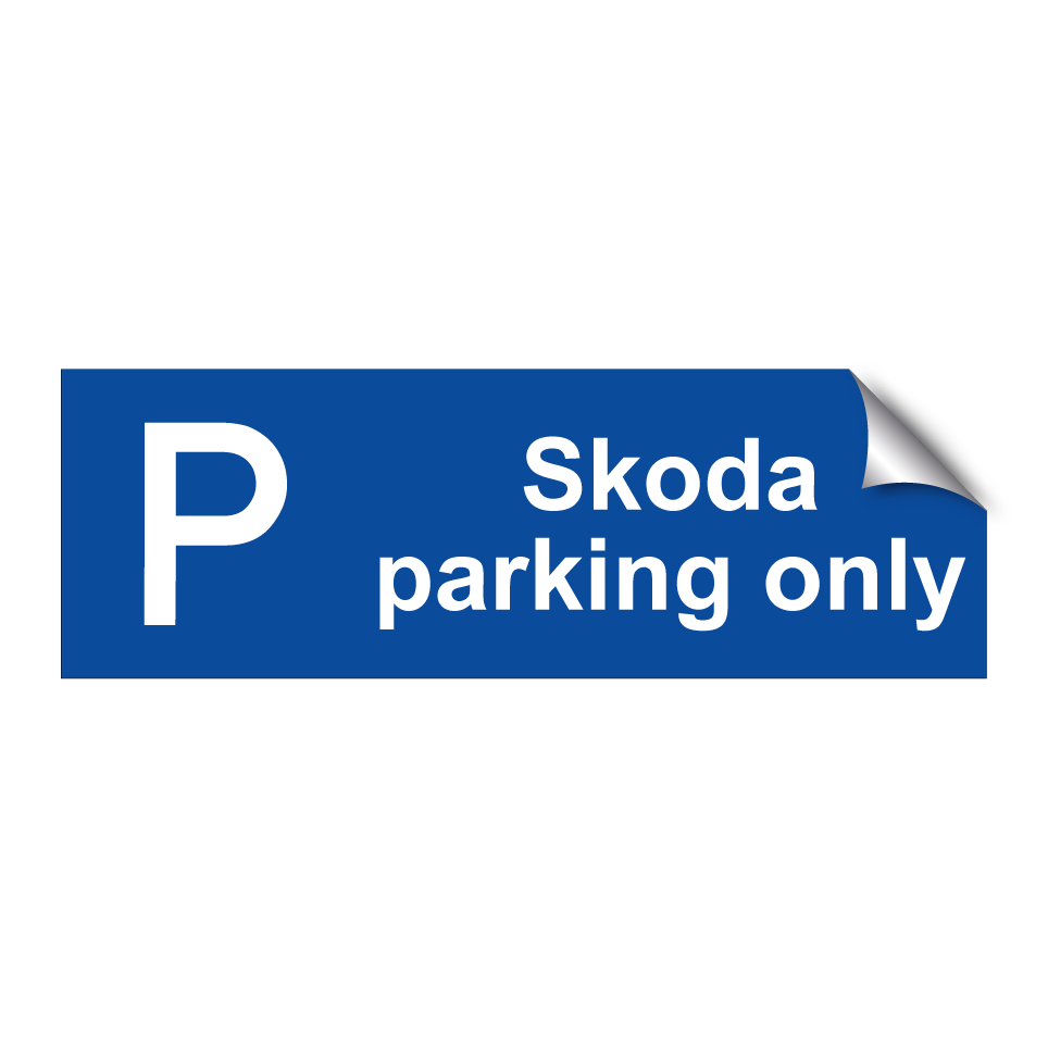 Skoda parking only