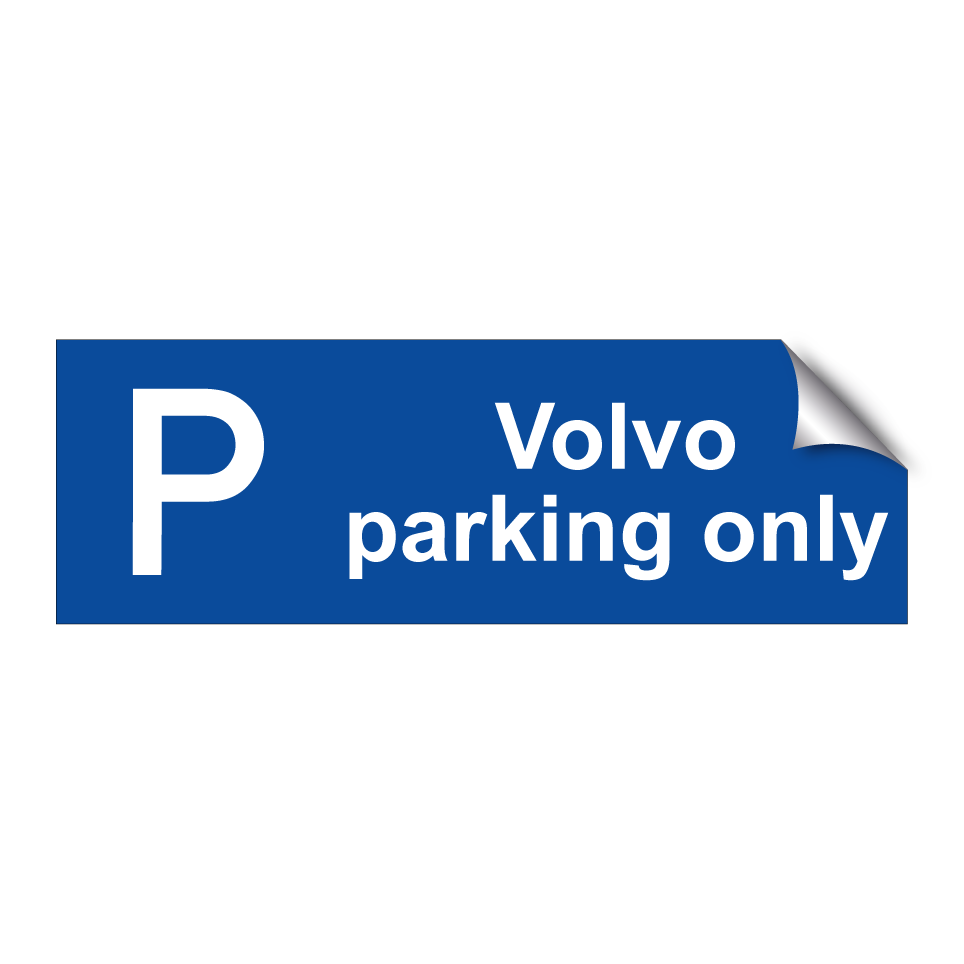 Volvo parking only