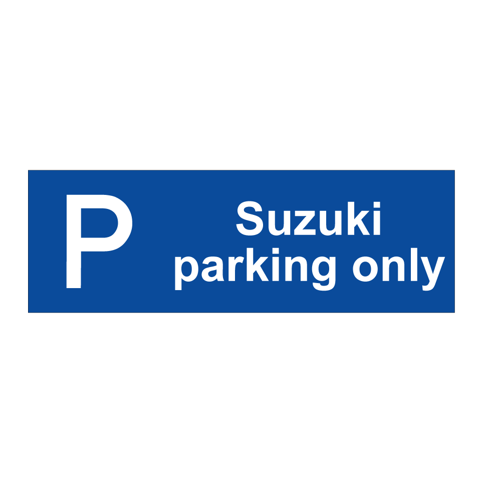 Suzuki parking only
