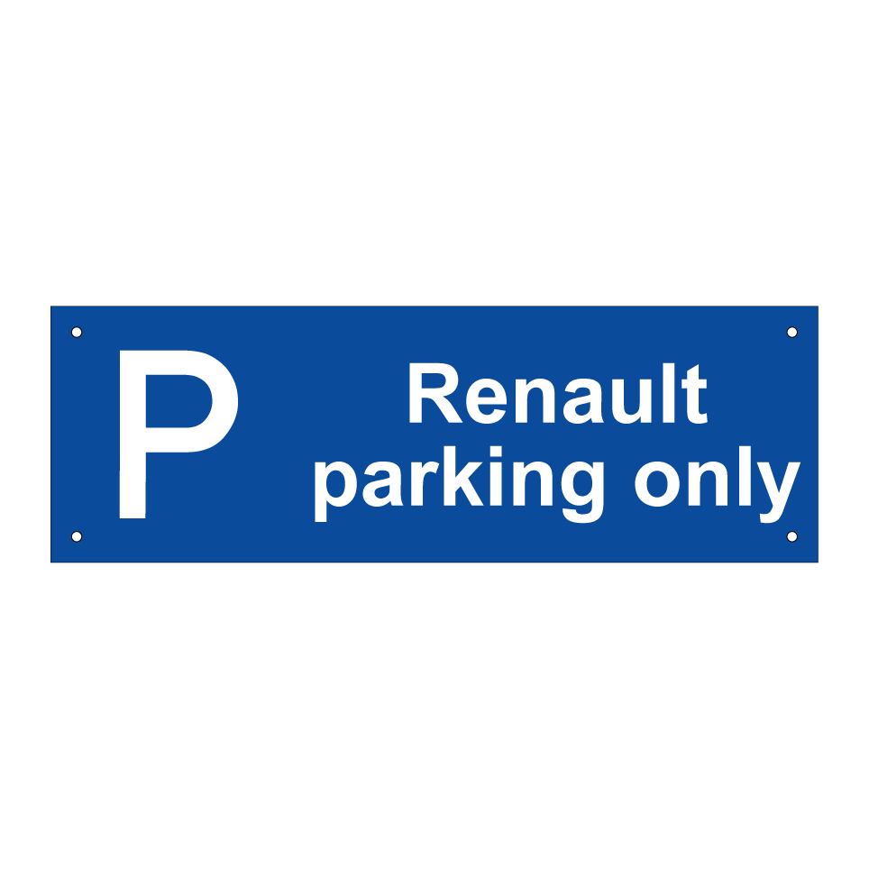 Renault parking only