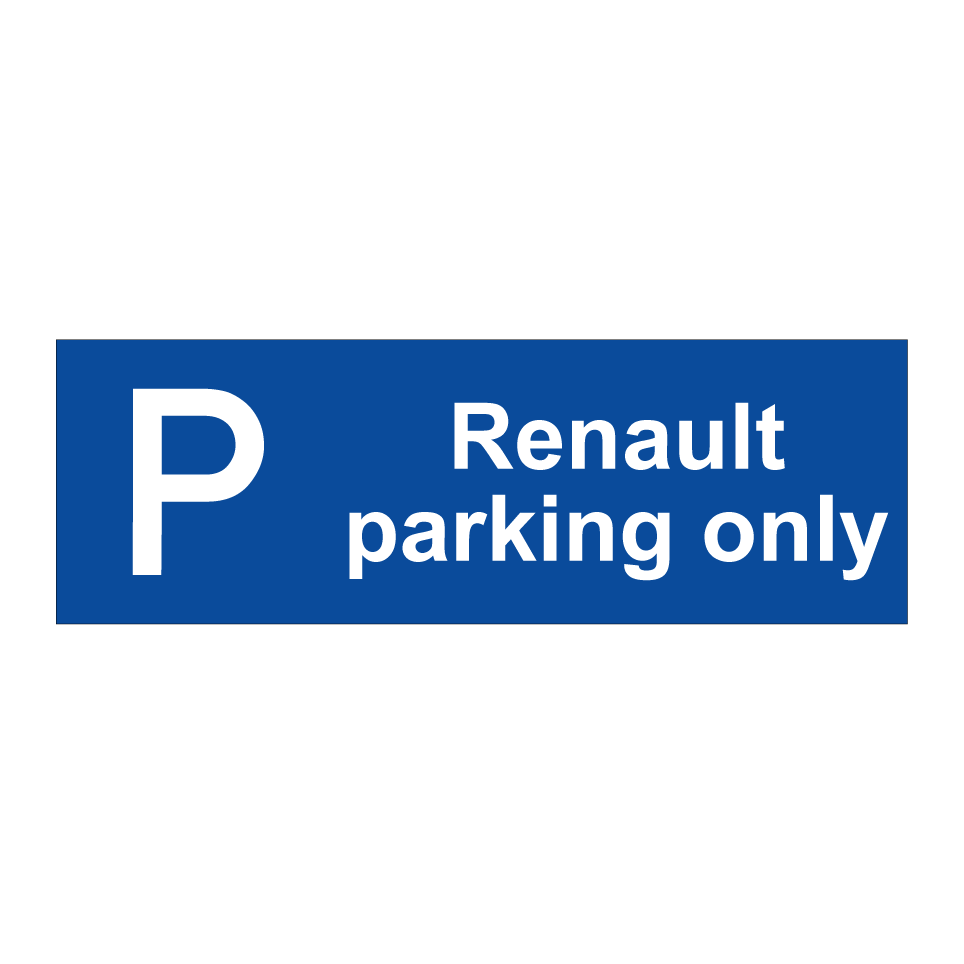 Renault parking only