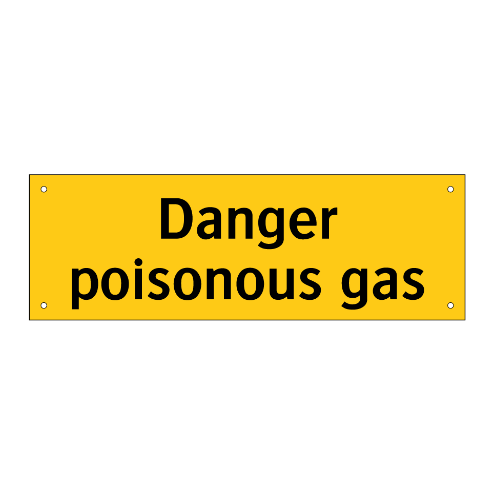 Danger poisonous gas