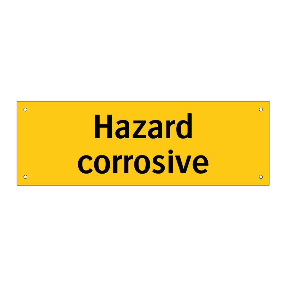 Hazard corrosive