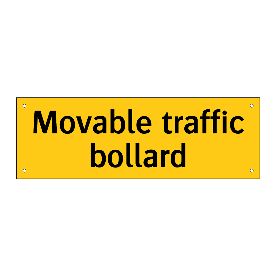 Movable traffic bollard