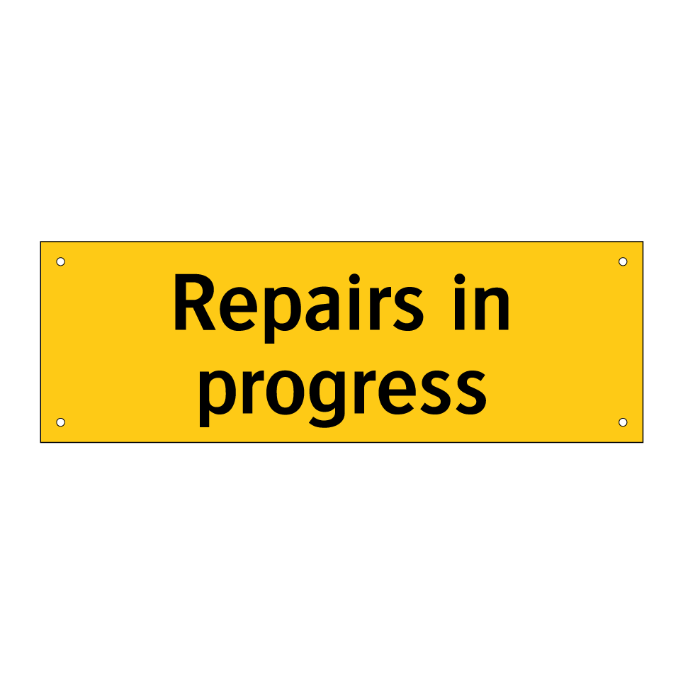 Repairs in progress