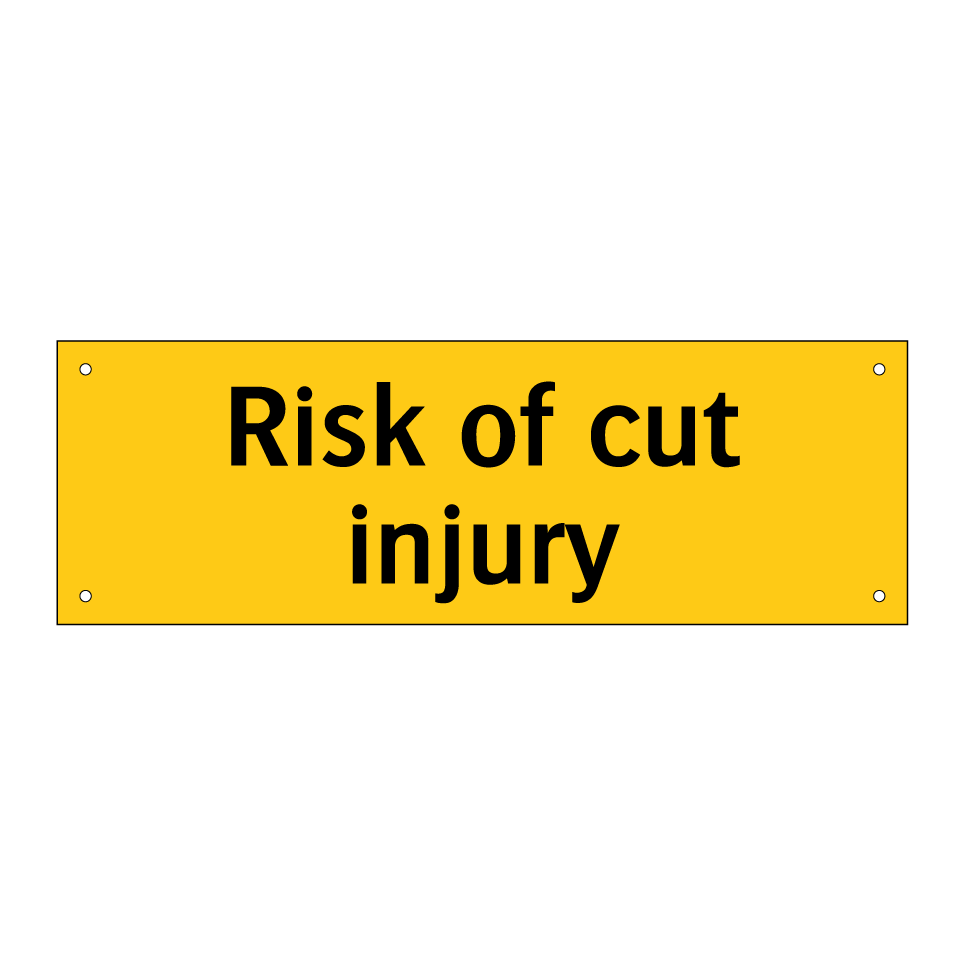 Risk of cut injury