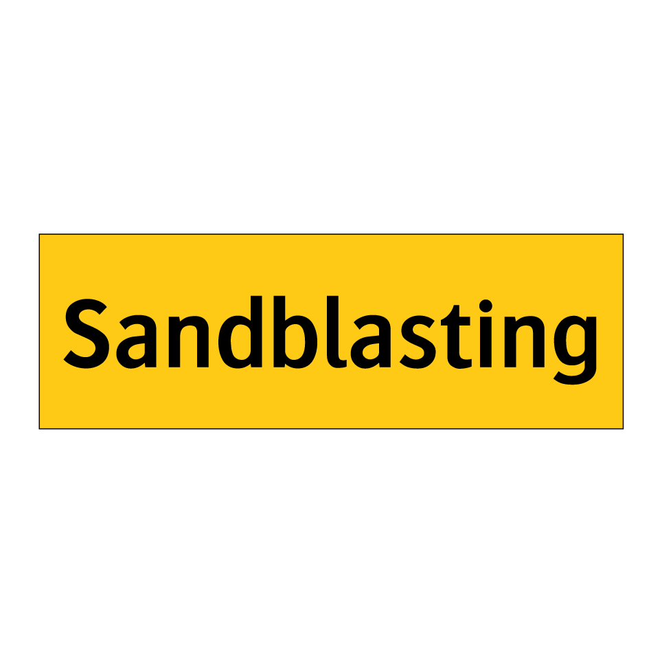 Sandblasting