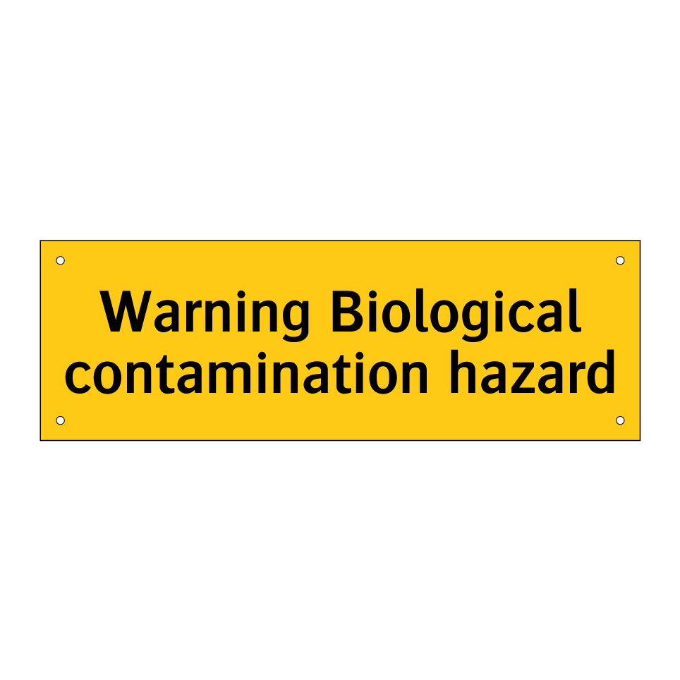 Warning Biological contamination hazard