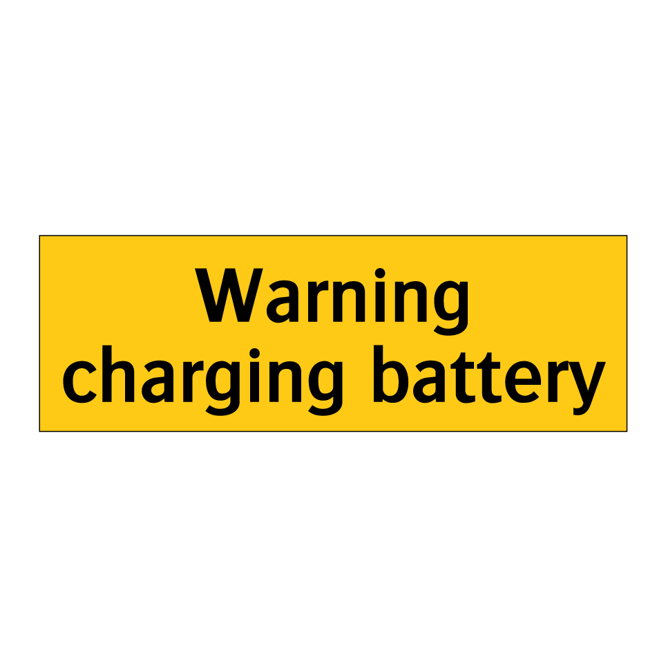 Warning charging battery