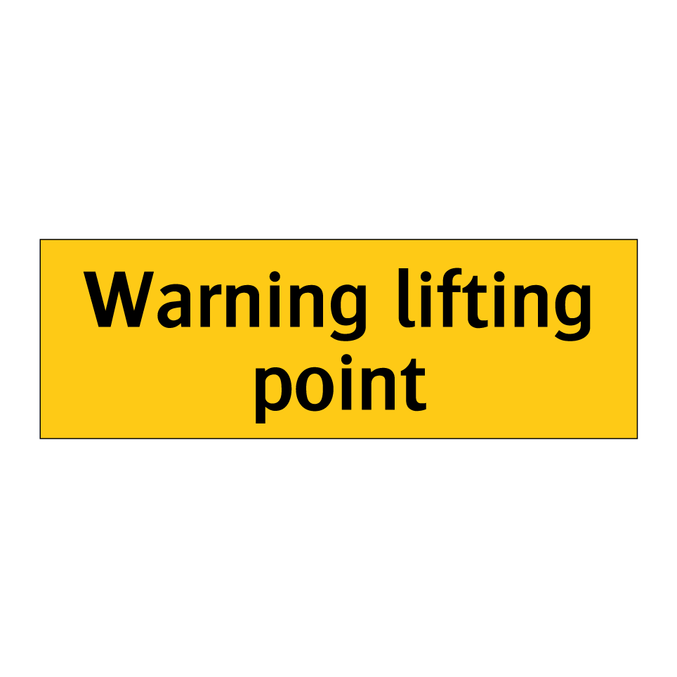 Warning lifting point