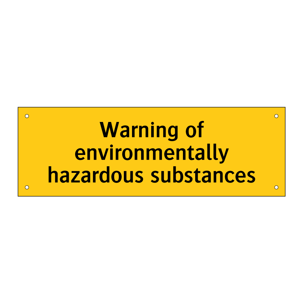Warning of environmentally hazardous substances