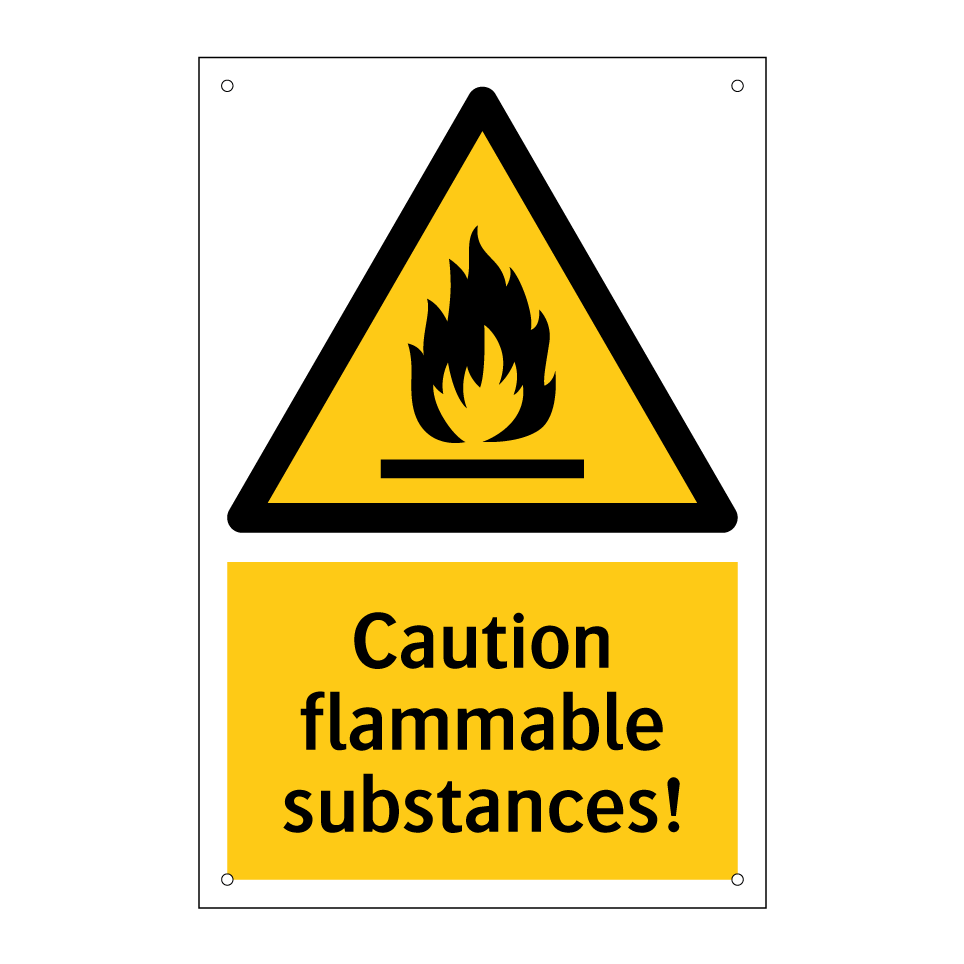 Caution flammable substances!