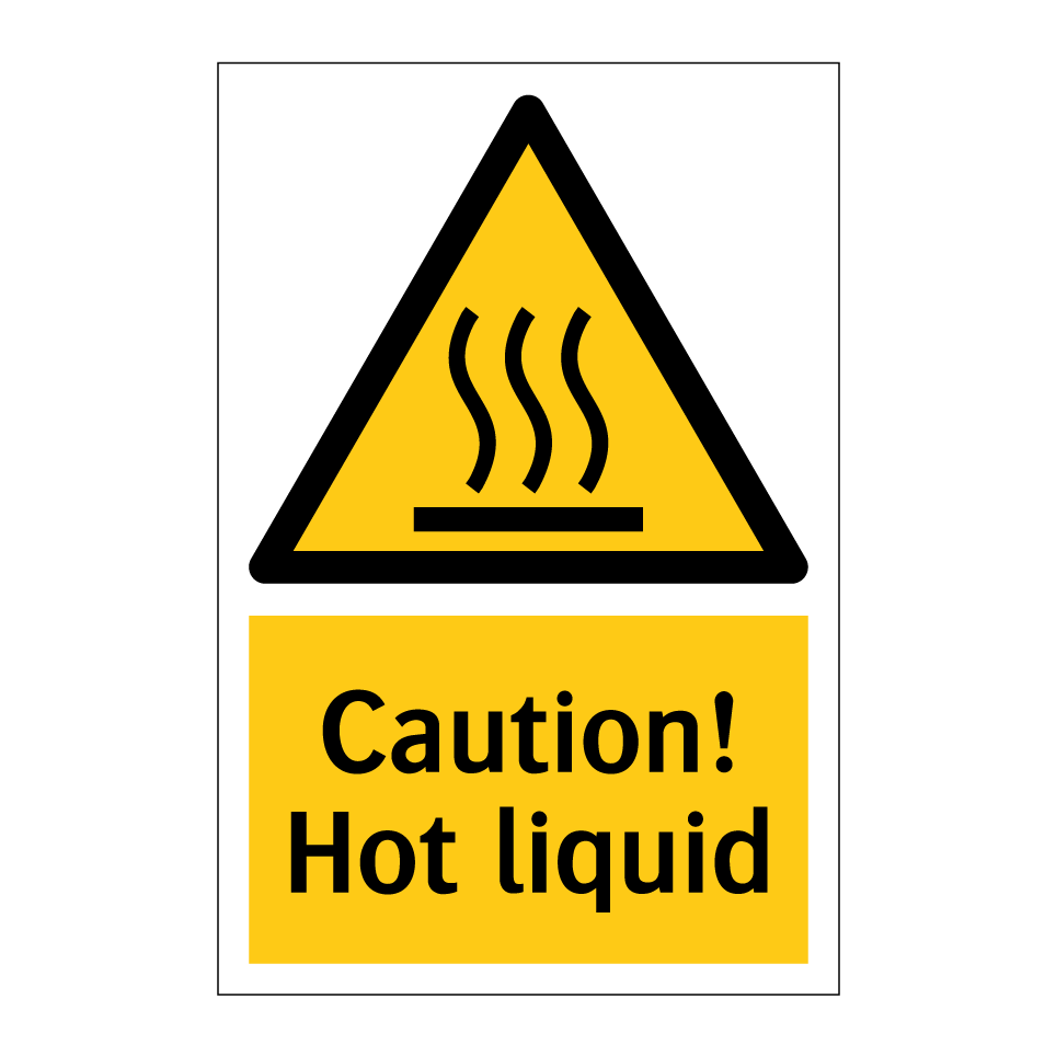 Caution! Hot liquid