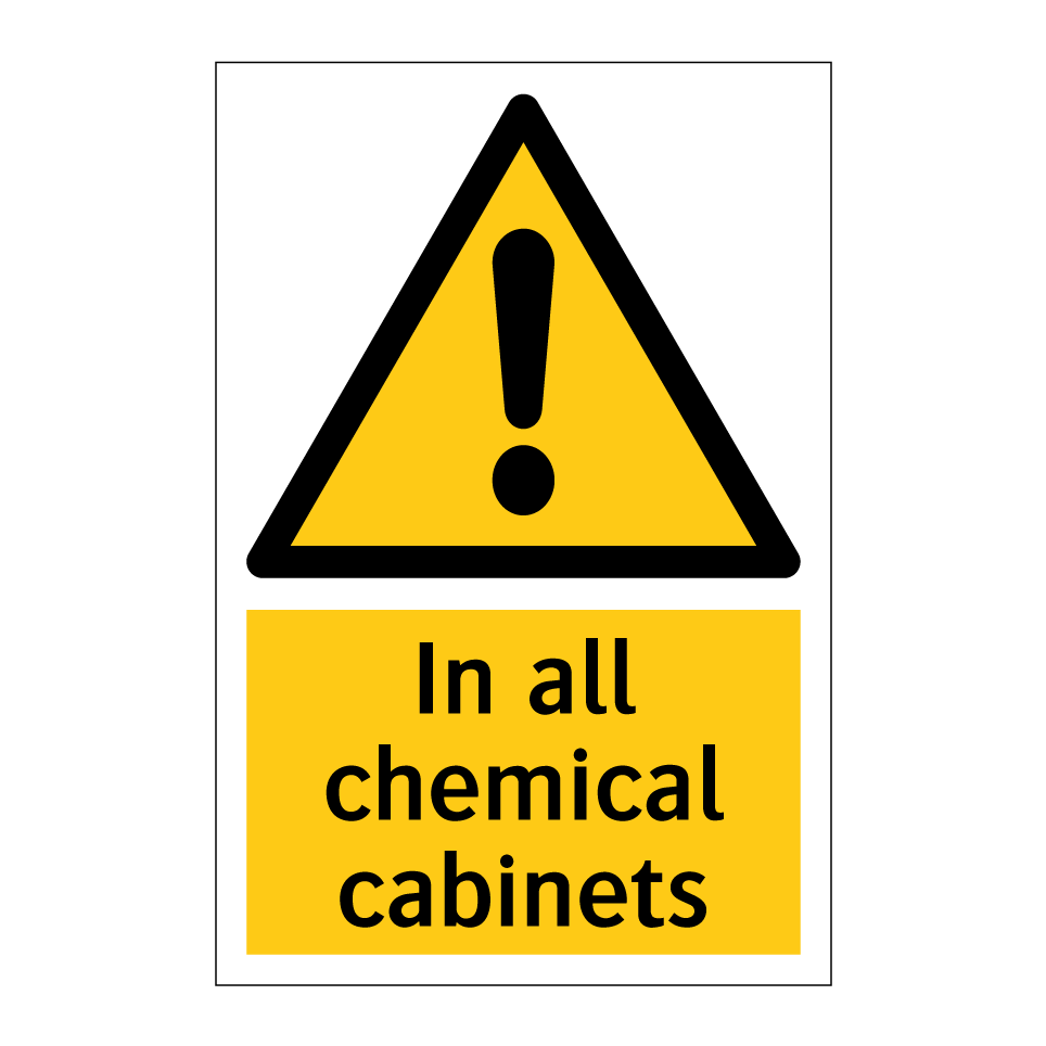 In all chemical cabinets