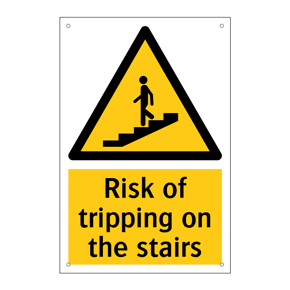 Risk of tripping on the stairs