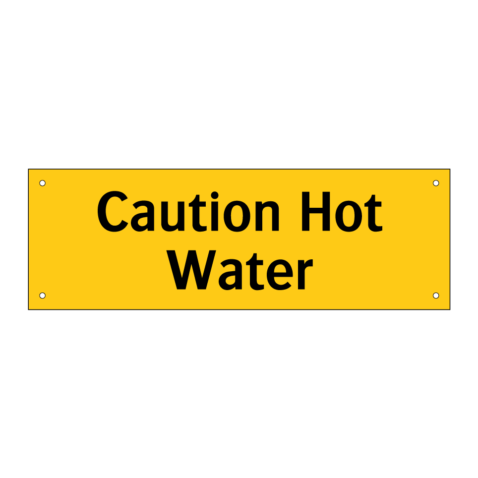 Caution Hot Water