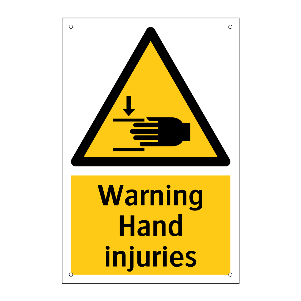 Warning Hand injuries