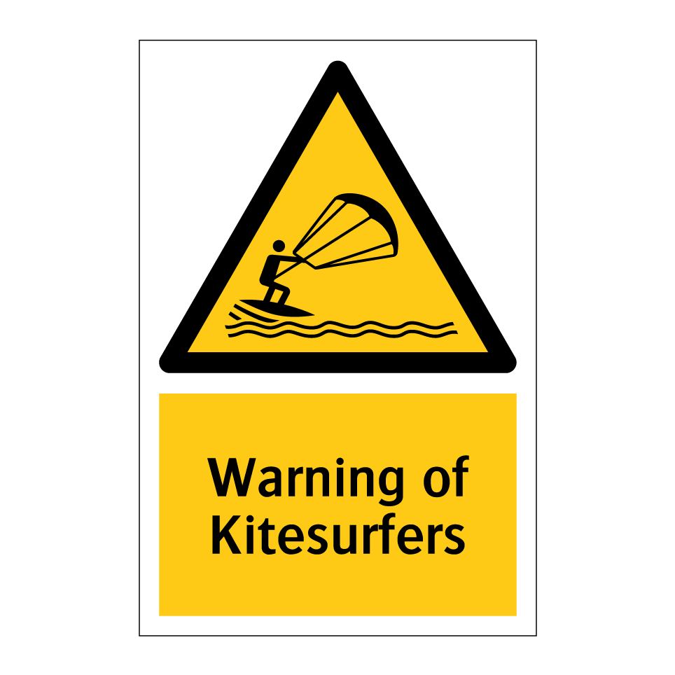 Warning of Kitesurfers