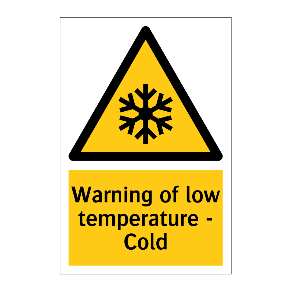 Warning of low temperature - Cold