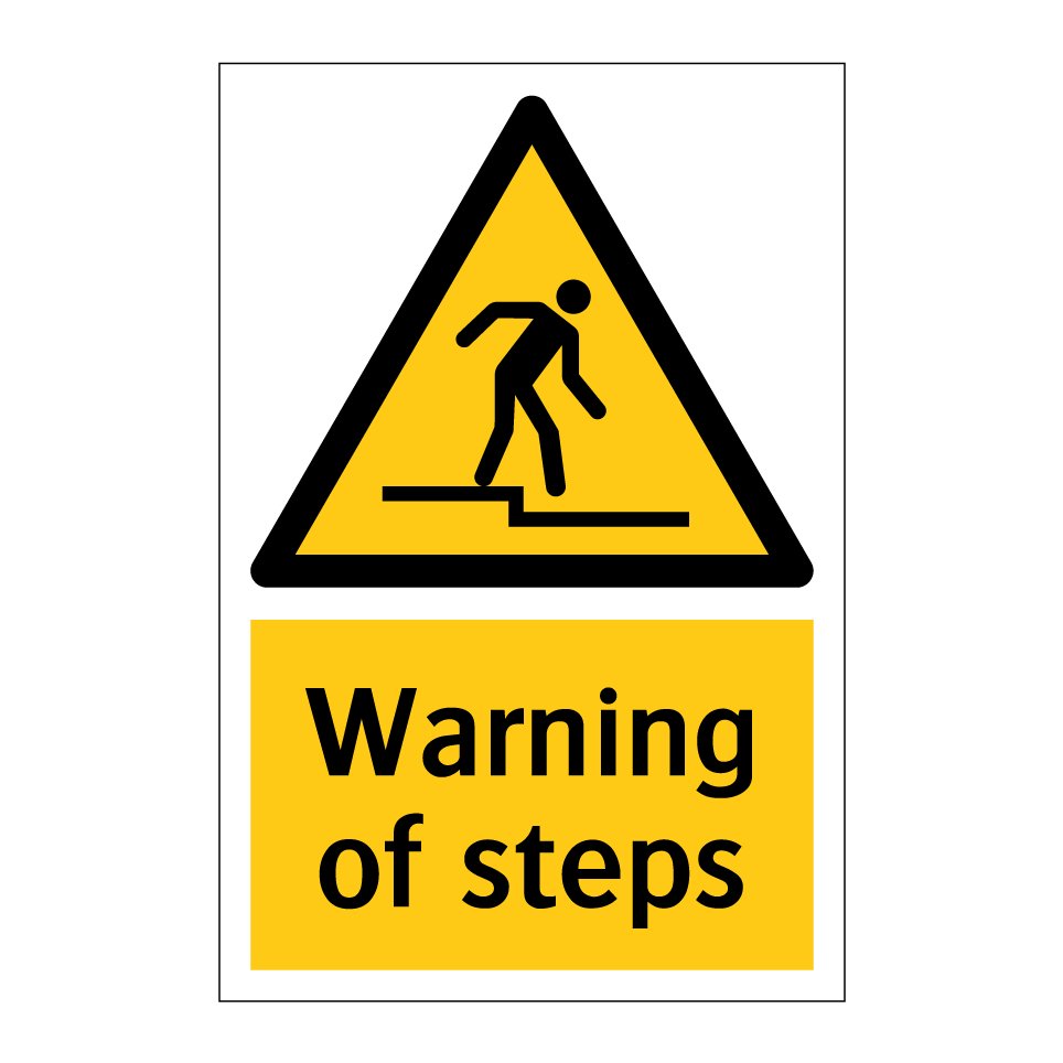 Warning of steps