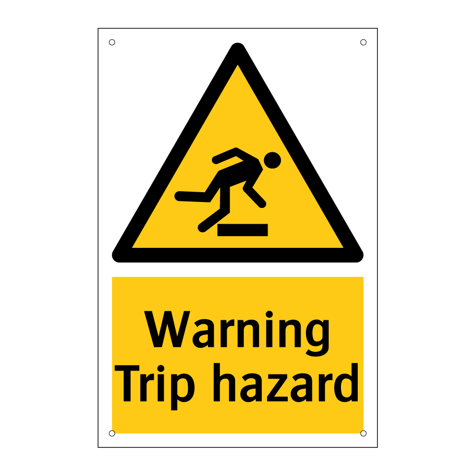 Warning Trip hazard
