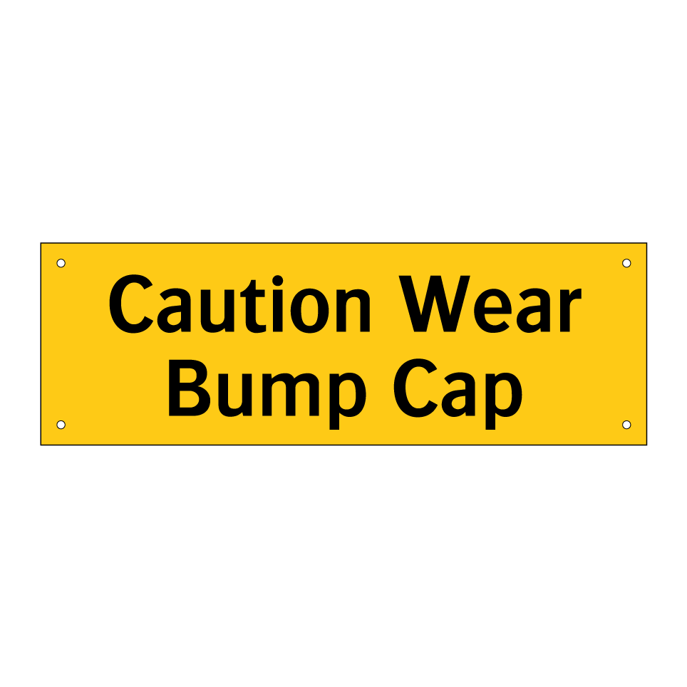 Caution Wear Bump Cap