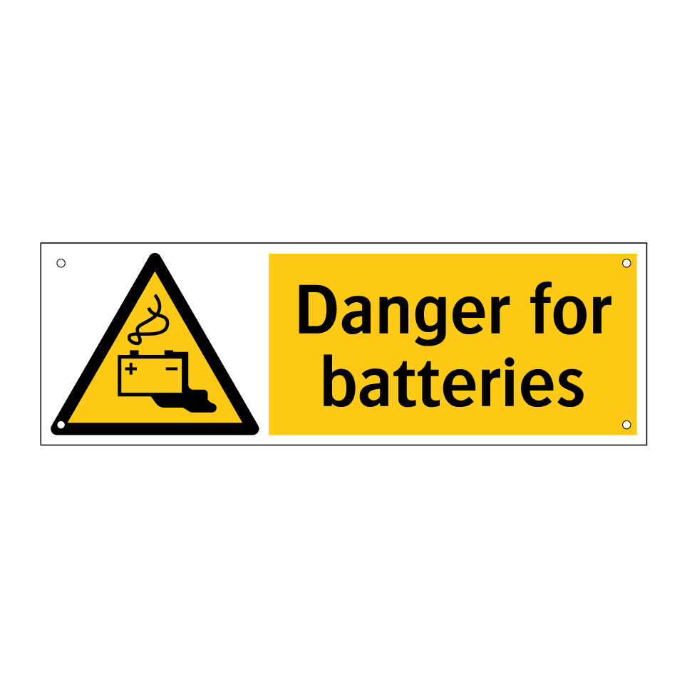 Danger for batteries