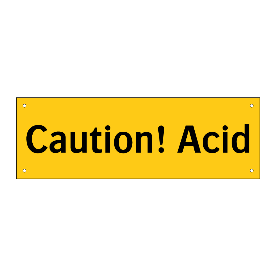 Caution! Acid