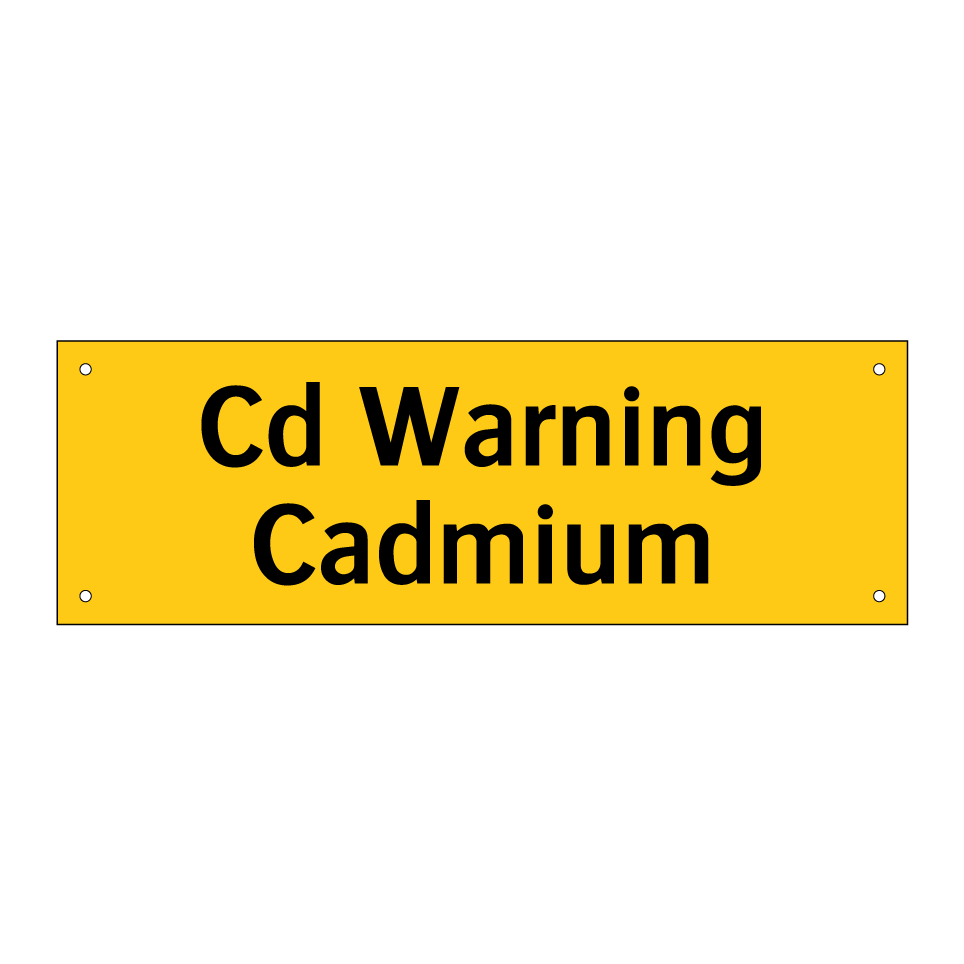 Cd Warning Cadmium