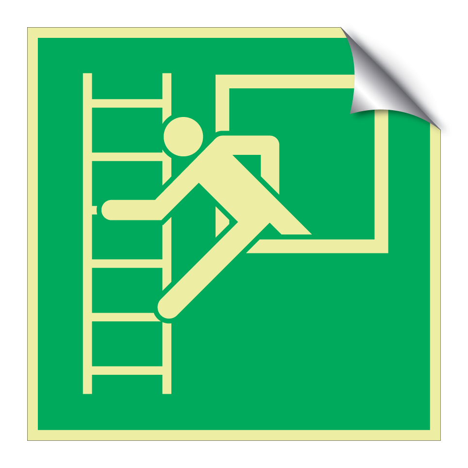 E016 Emergency window with escape ladder