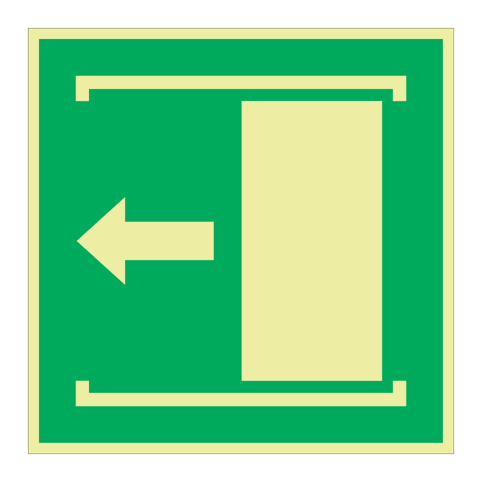 E034 Door slides left to open