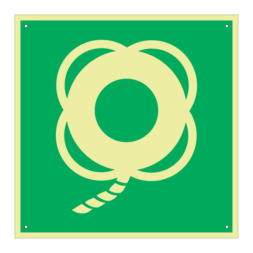 E041 Lifebuoy with line