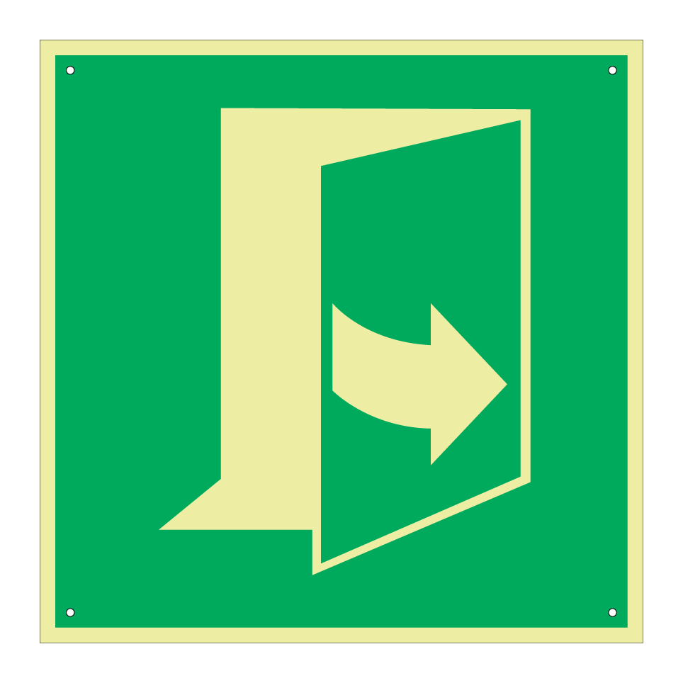 E057 Door opens by pulling on the left-hand side