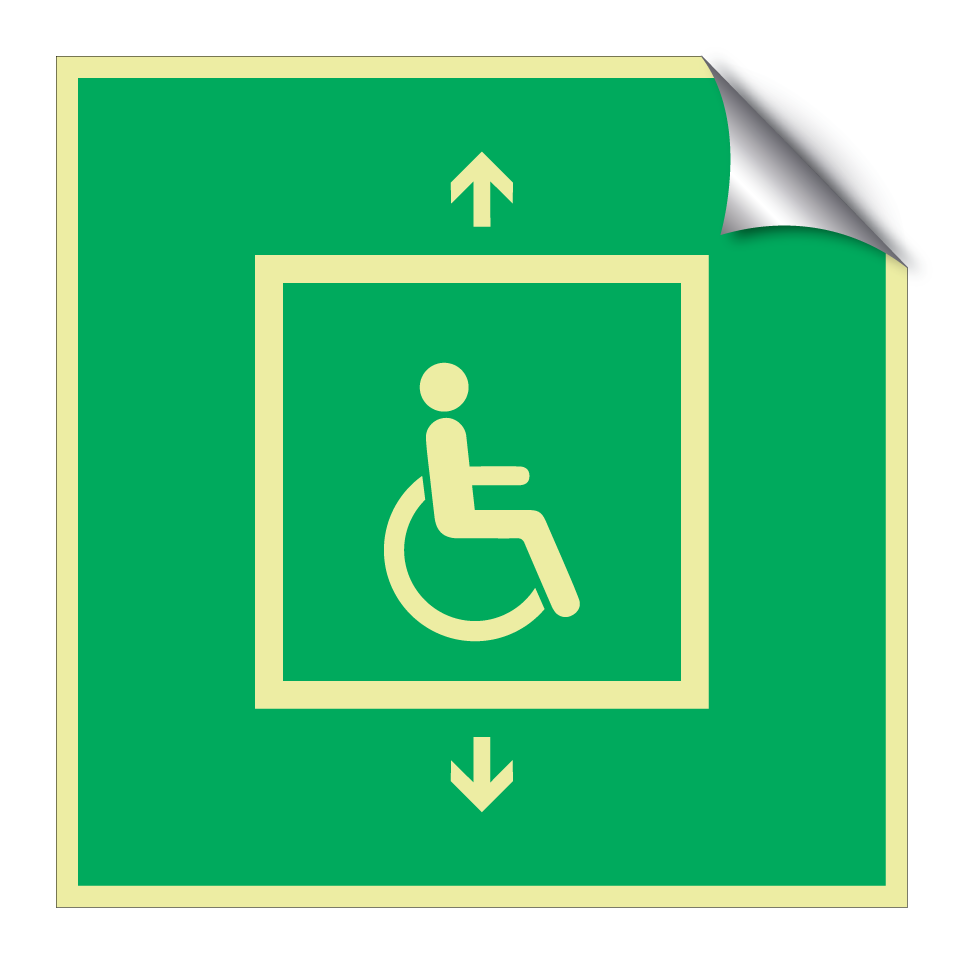 E070 Evacuation lift for people unable to use stairs