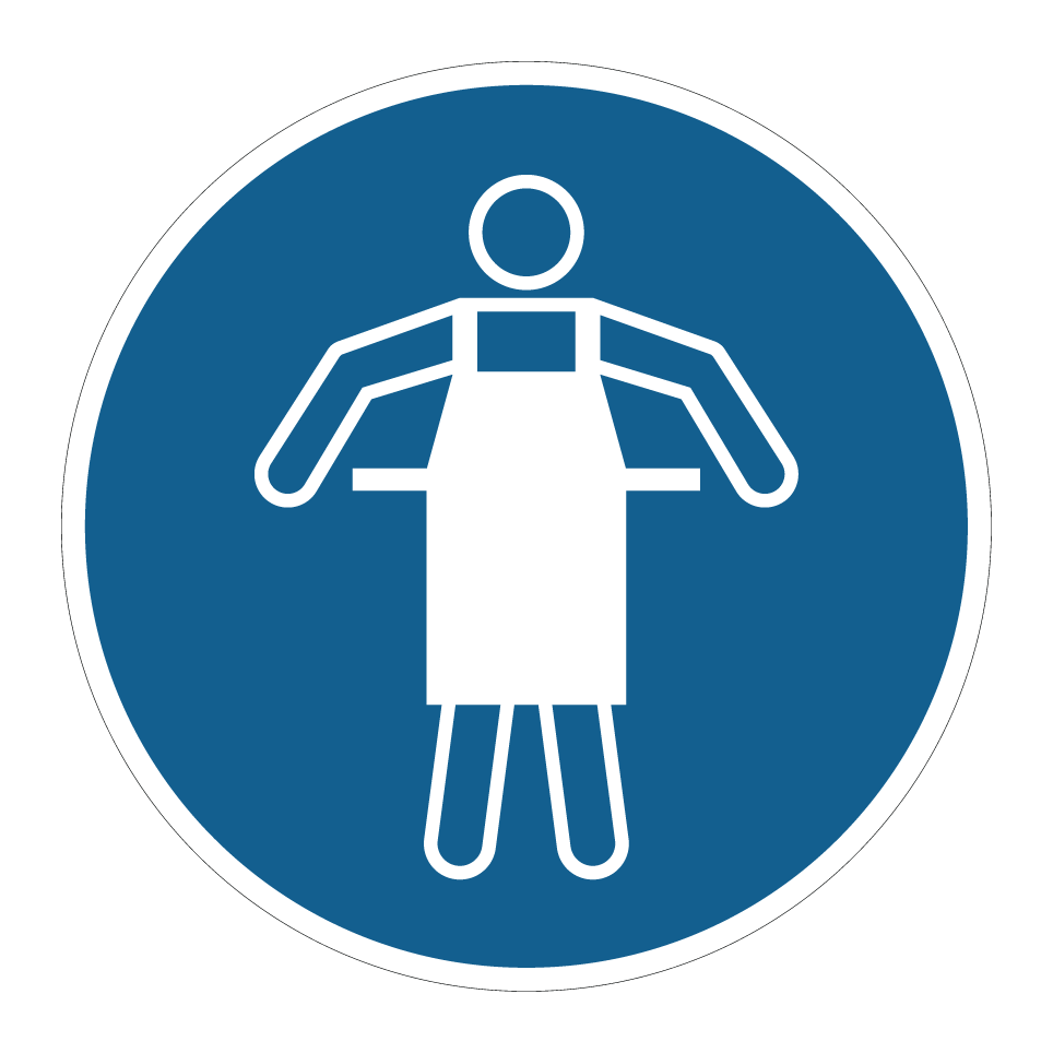 M026 Use protective apron