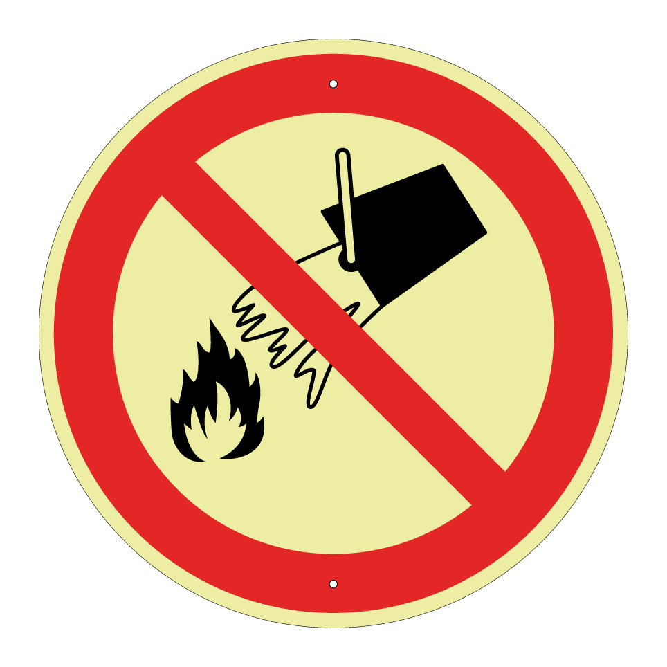 P011 Do not extinguish with water