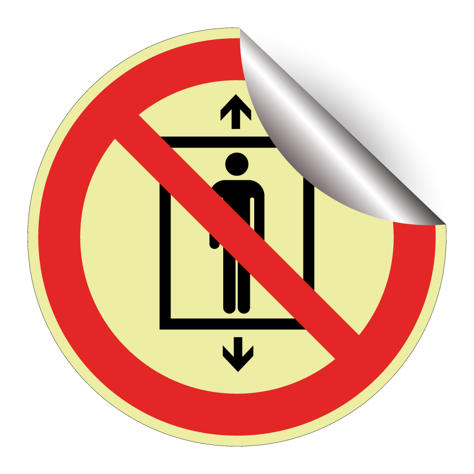 P027 Do not use this lift for people